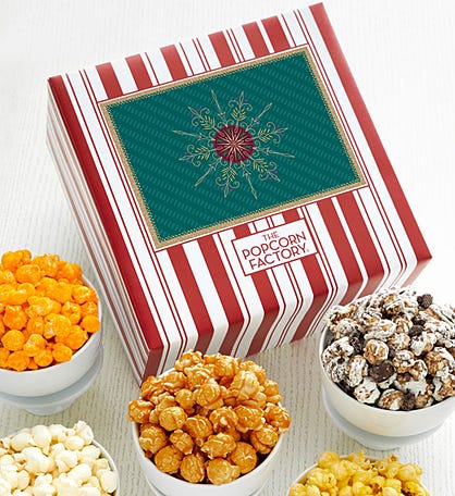 Packed With Pop® Gold Snowflake - Green